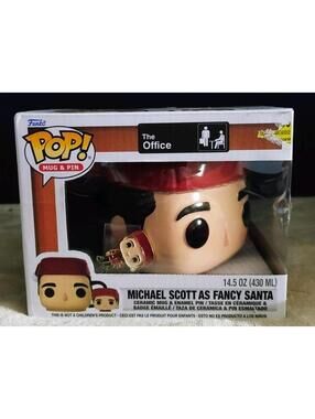 Funko Pop! The Office Michael Scott as Fancy Santa Mug W/Pin Walmart Exclusive